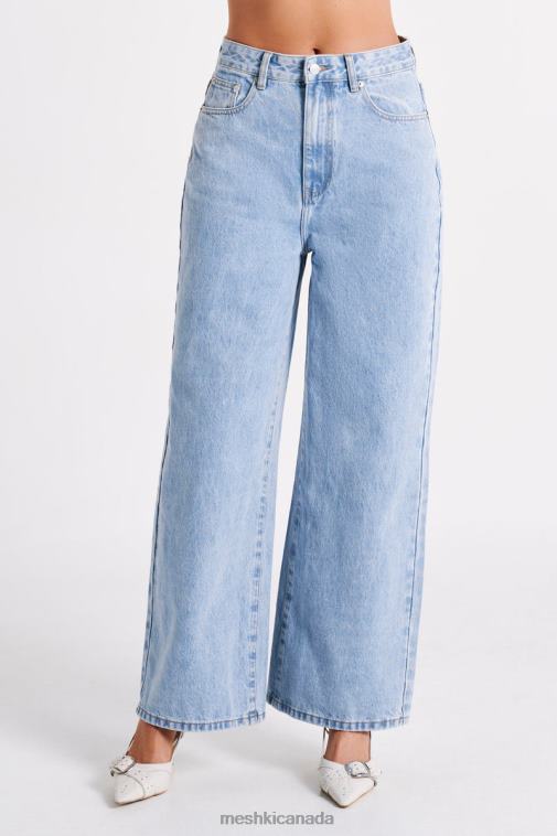 Meshki Mid Blue Wash Raven Baggy Jeans Clothing JN88N1243