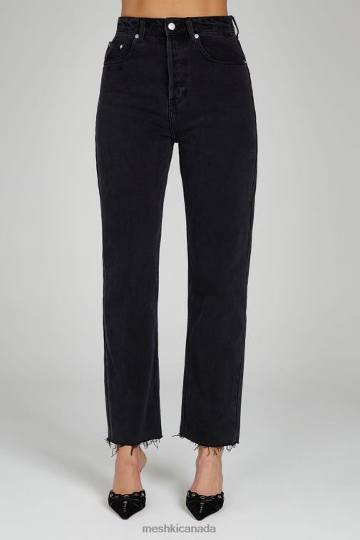 Meshki Washed Black Tina Mom Jean Clothing JN88N1319
