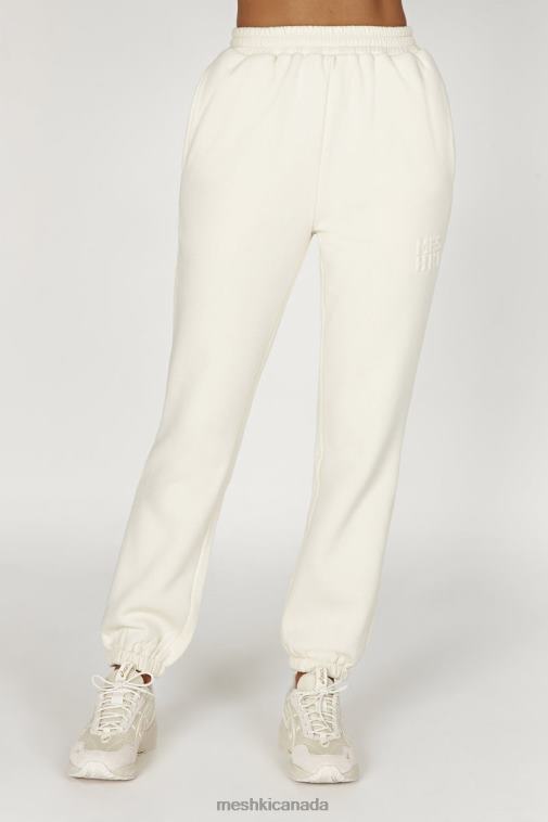 Meshki Bone Emery Embossed Fleeceback Joggers Clothing JN88N1480