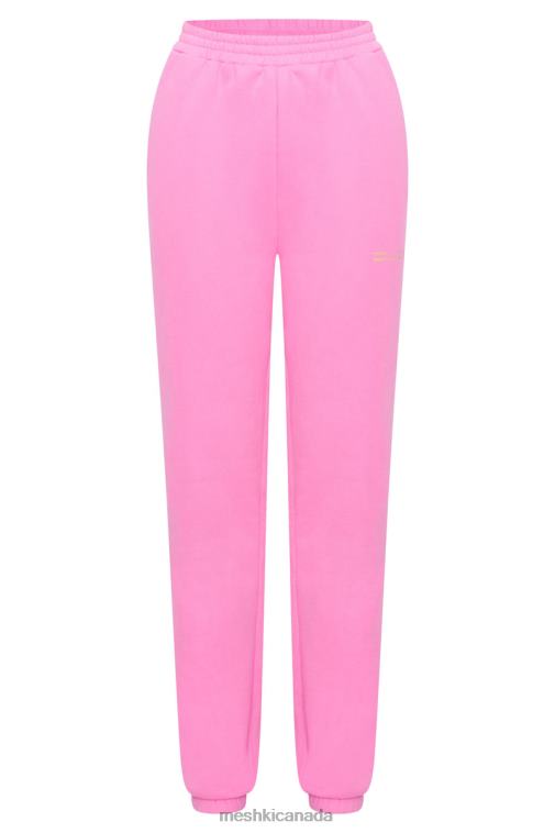 Meshki Candy Pink Camille Oversized Fleeceback Jogger Clothing JN88N1515