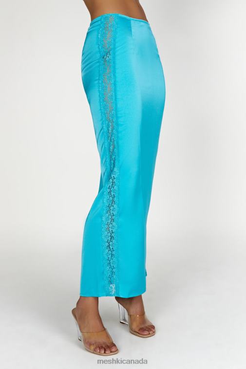 Meshki Aquamarine Bellamy Lace Maxi Skirt Clothing JN88N1540