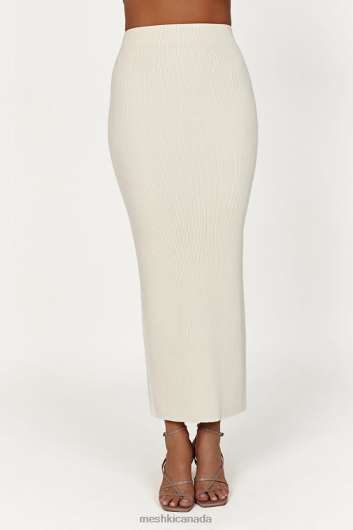 Meshki Bone Kaesha Split Maxi Knitted Skirt Clothing JN88N1272