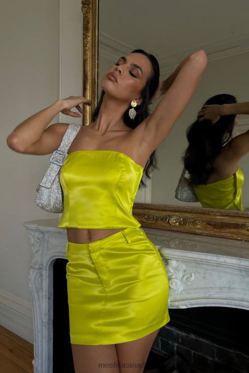 Meshki Fresh Green Mimi Micro Mini Skirt Clothing JN88N1336