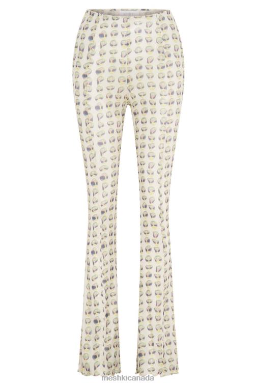 Meshki Alien Print Nora Mesh Straight Leg Pant Clothing JN88N1602