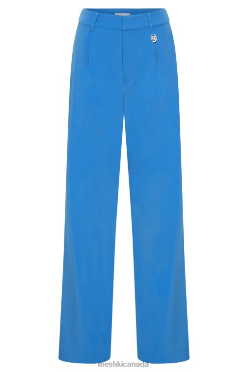 Meshki Azure Blue Minu Mid Rise Wide Leg Pant Clothing JN88N1514