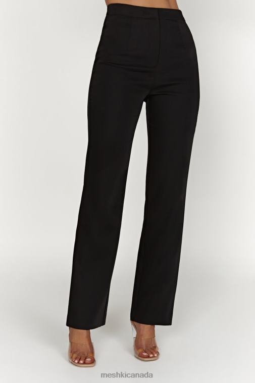 Meshki Black Allanah Straight Leg Pant Clothing JN88N1311