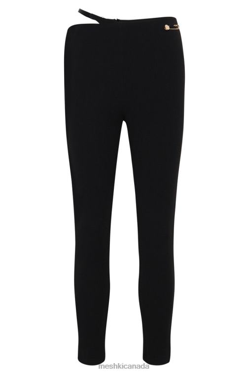 Meshki Black Irene Pants With V Front Cut Out Clothing JN88N1595