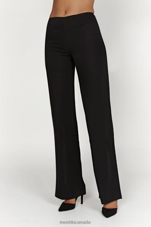 Meshki Black Laurie Low Rise Suiting Pant Clothing JN88N1442