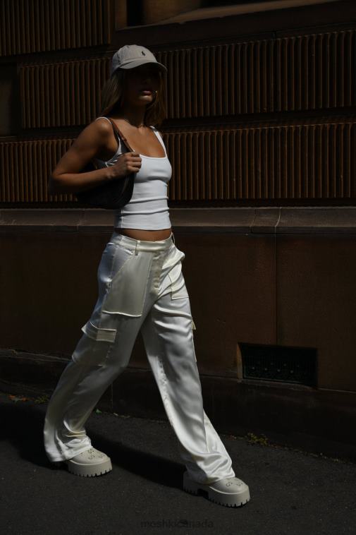 Meshki Bone Amaya Satin Cargo Pant Clothing JN88N1511