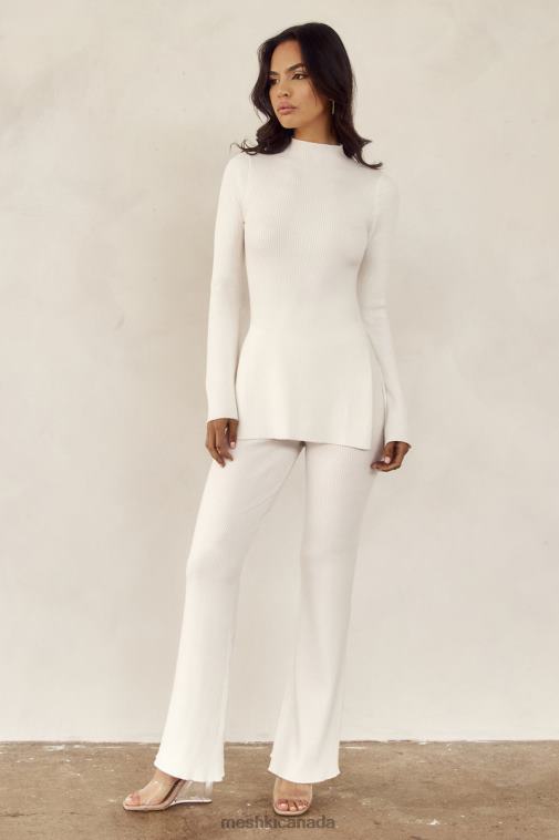 Meshki Off White Jovie Knit Pants Clothing JN88N1318