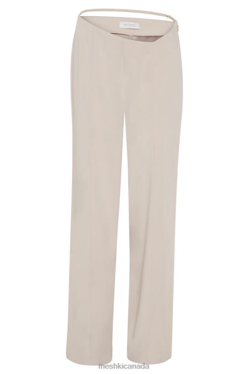 Meshki Wheat Bahar Mid Rise Wide Leg Strap Pant Clothing JN88N1588