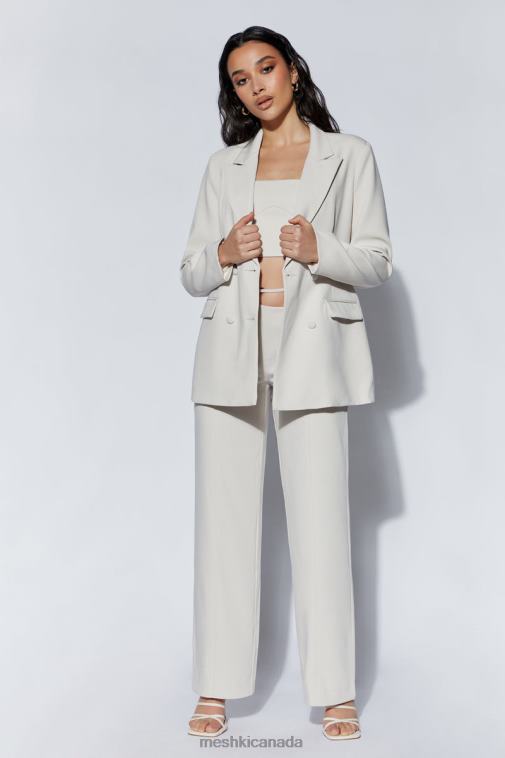 Meshki Wheat Bahar Mid Rise Wide Leg Strap Pant Clothing JN88N1588