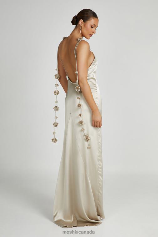 Meshki Champagne Elenora Rose Gown Clothing JN88N152