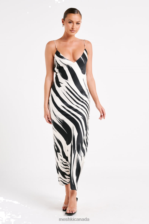 Meshki Abstract Print Emmanuela Printed Maxi Dress Clothing JN88N17