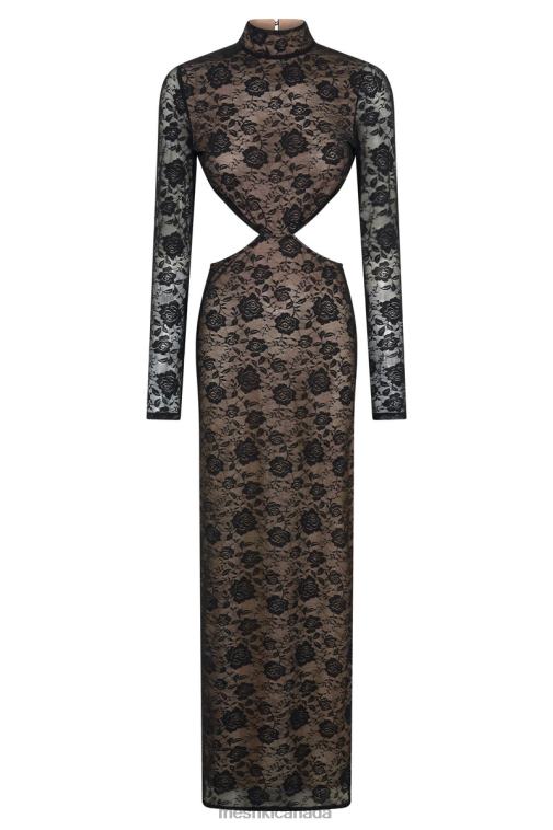 Meshki Black Callista Lace Maxi Dress Clothing JN88N436
