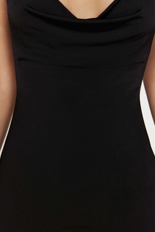 Meshki Black Darcy Cowl Maxi Dress With Low Back Clothing JN88N372