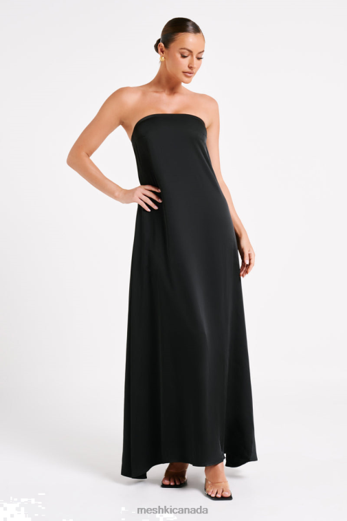 Meshki Black Luisa Strapless Maxi Dress Clothing JN88N27