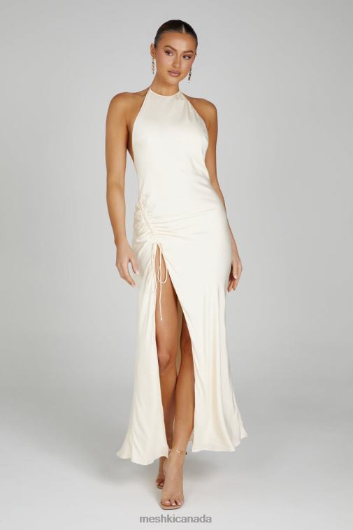 Meshki Bone Polly Halter Maxi Dress Clothing JN88N129