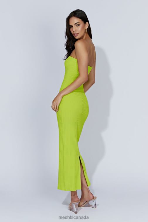 Meshki Fresh Green Imani Strapless Knit Maxi Dress Clothing JN88N660