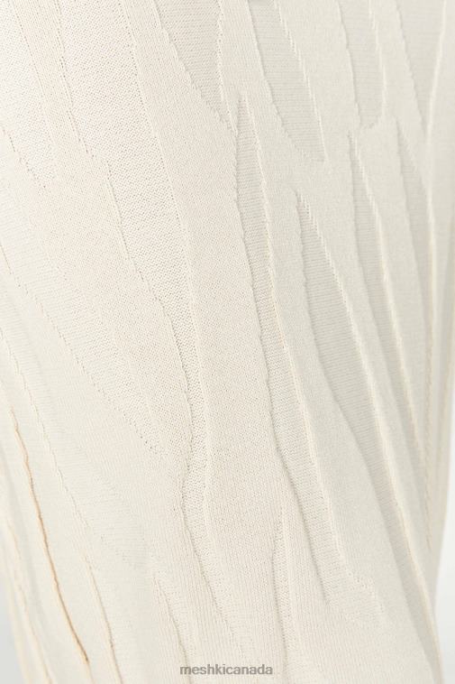 Meshki Ivory Brinley Long Sleeve Knit Maxi Dress Clothing JN88N261