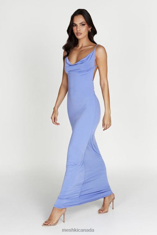 Meshki Lavender Darcy Cowl Maxi Dress With Low Back Clothing JN88N589
