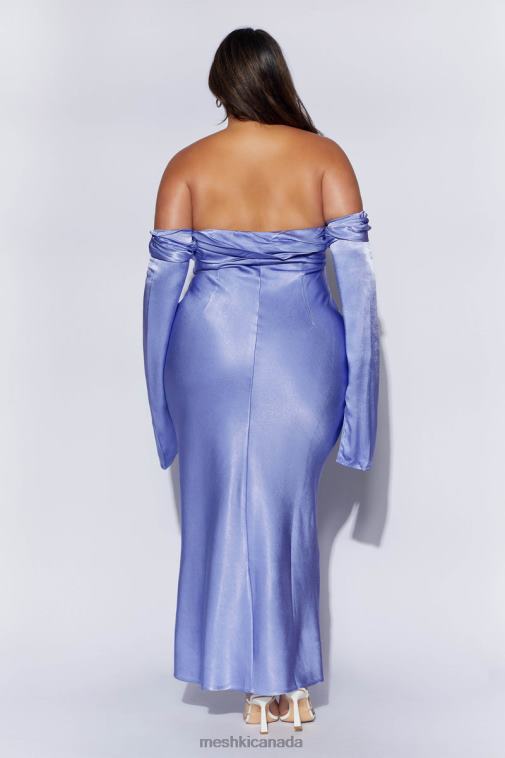 Meshki Lavender Giselle Off Shoulder Cowl Neck Maxi Dress Clothing JN88N357