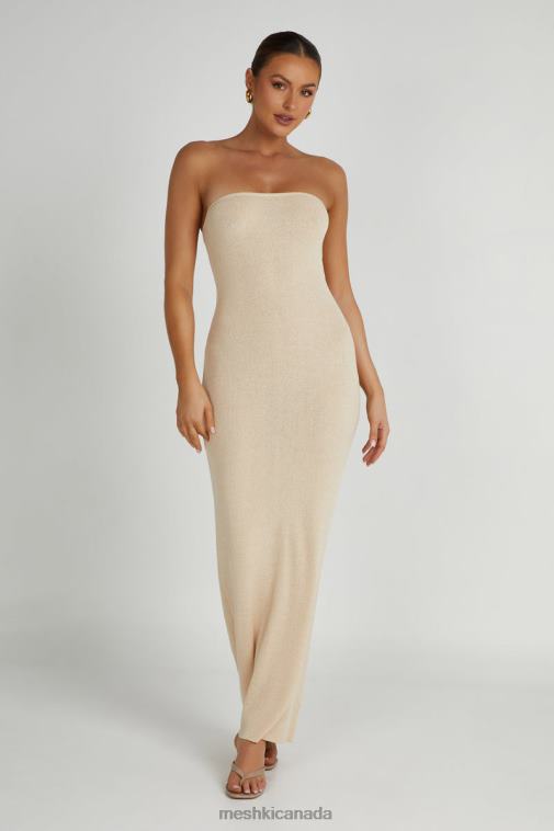 Meshki Wheat Emmy Strapless Knit Maxi Dress Clothing JN88N155