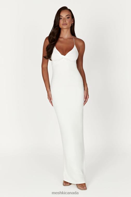 Meshki White Sinead Twist Maxi Dress Clothing JN88N211