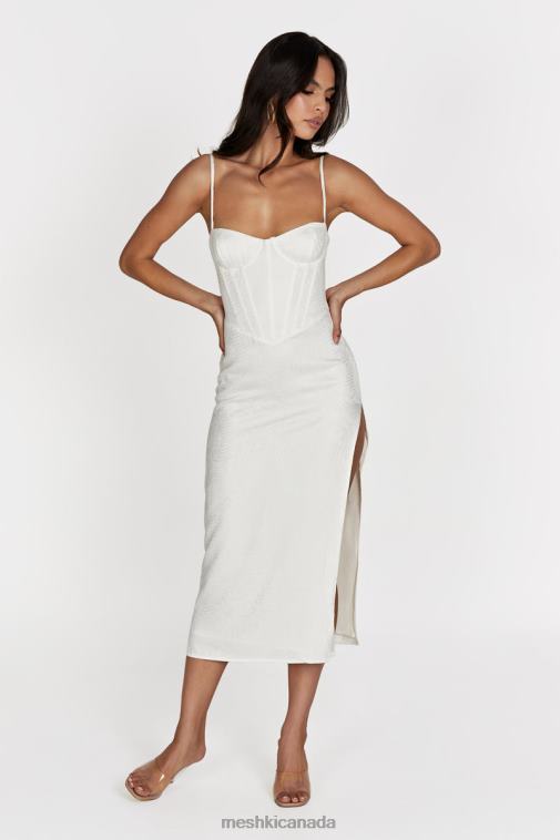 Meshki Bone Maggie Corset Midi Dress Clothing JN88N570