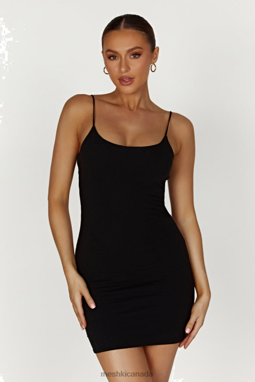 Meshki Black Aylani Cami Mini Dress Clothing JN88N229