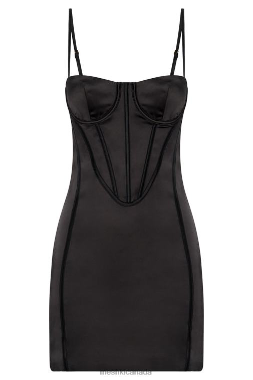Meshki Black Bridget Corset Mini Dress Clothing JN88N397