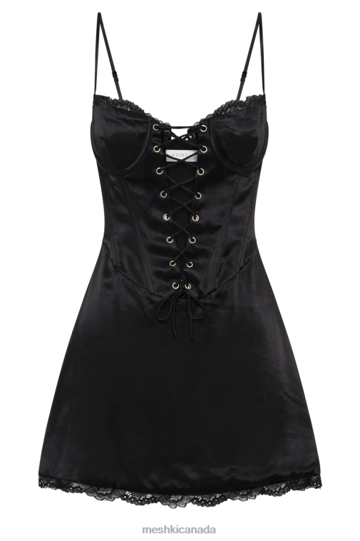 Meshki Black Kalila Corset Mini Dress Clothing JN88N184