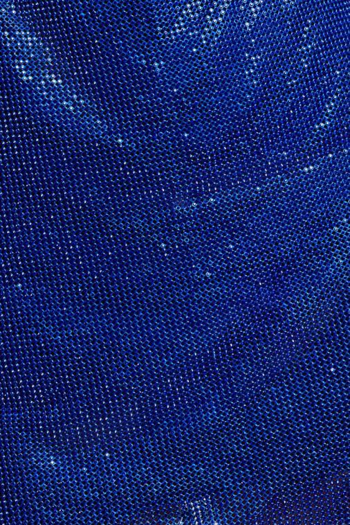 Meshki Cobalt Blue Meilani Low Back Diamante Mesh Mini Dress Clothing JN88N533