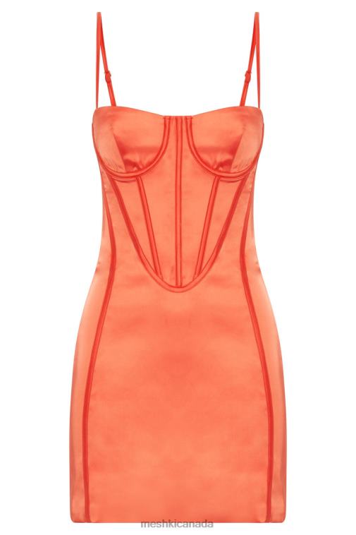 Meshki Coral Bridget Corset Mini Dress Clothing JN88N573