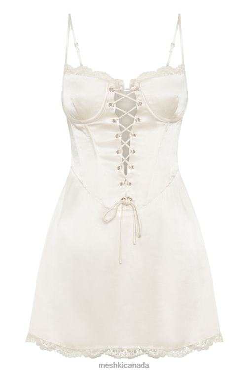 Meshki Ivory Kalila Corset Mini Dress Clothing JN88N294