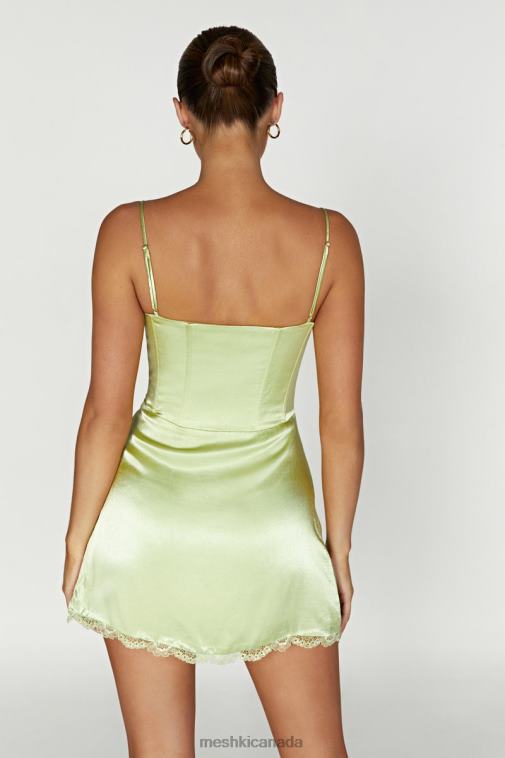 Meshki Pistachio Green Kalila Corset Mini Dress Clothing JN88N561