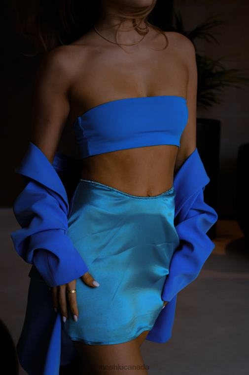 Meshki Cyan Blue Mackenzie Bandeau Clothing JN88N1168