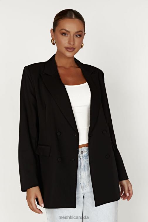 Meshki Black Madison Oversized Blazer Clothing JN88N1645