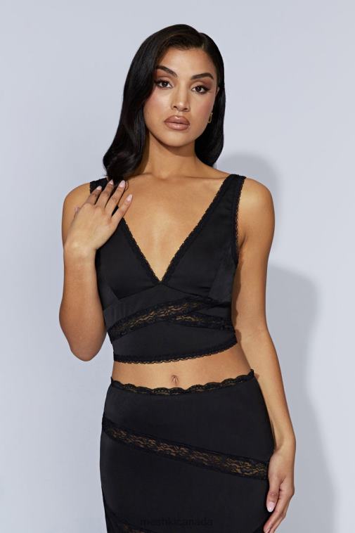 Meshki Black Monet Lace Top Clothing JN88N987