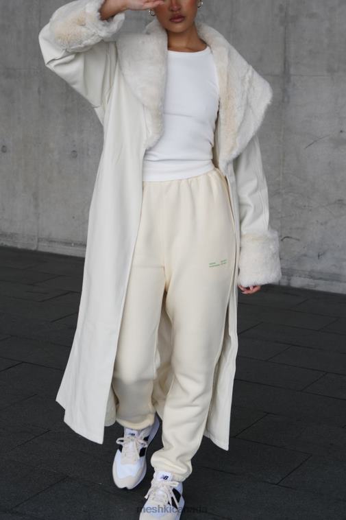 Meshki Bone Rebekah Oversized Pu Trench Coat With Fur Trim Clothing JN88N1650