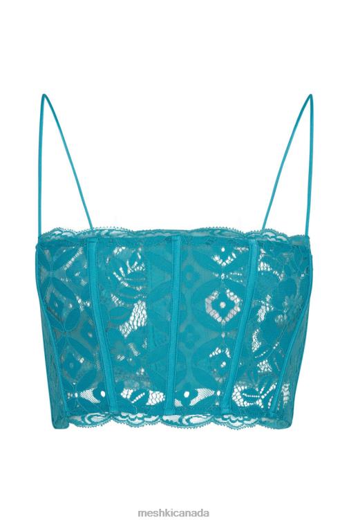 Meshki Aquamarine Bellamy Scallop Lace Bodice Clothing JN88N1043