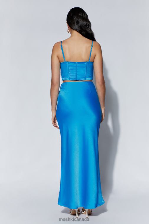 Meshki Azure Blue Cyra Corset Top Clothing JN88N1068