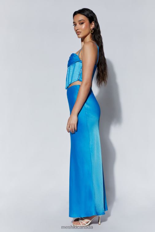 Meshki Azure Blue Cyra Corset Top Clothing JN88N1068