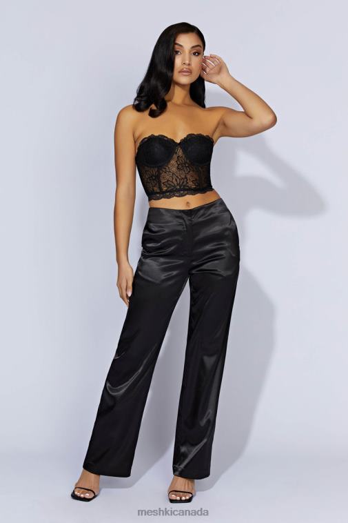 Meshki Black Alessandra Lace Corset Clothing JN88N1083