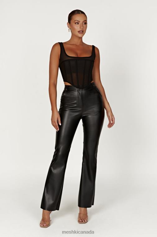 Meshki Black Delaney Corset Bustier Clothing JN88N875