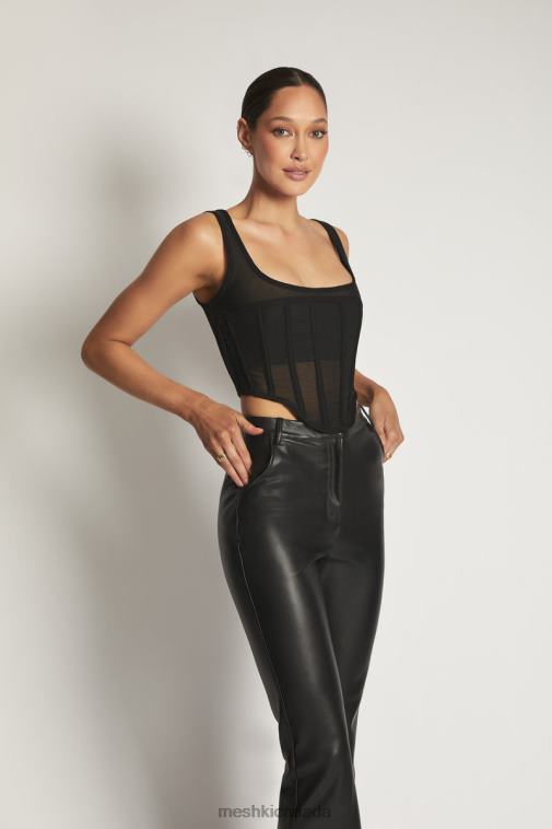 Meshki Black Delaney Corset Bustier Clothing JN88N875