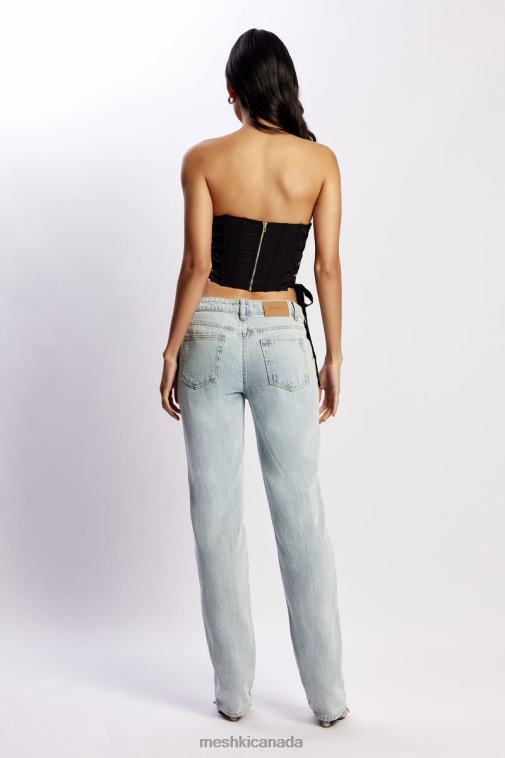 Meshki Black Elizabeth Strapless Corset Top Clothing JN88N1119