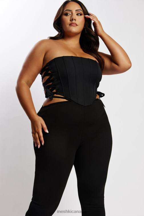 Meshki Black Elizabeth Strapless Corset Top Clothing JN88N1119