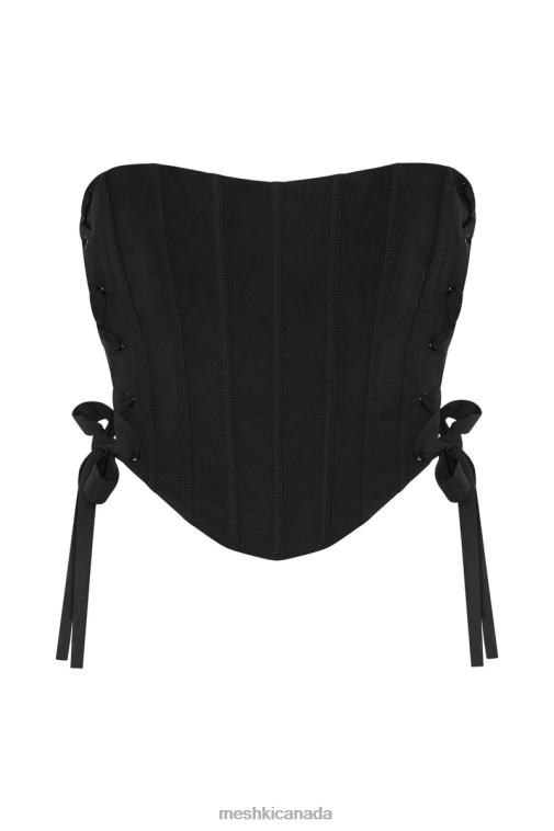Meshki Black Elizabeth Strapless Corset Top Clothing JN88N1119
