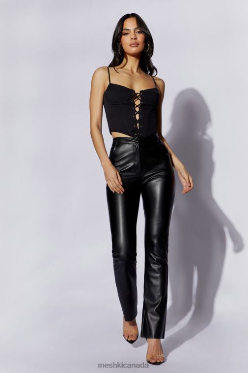 Meshki Black Janice Longline Corset Top Clothing JN88N1051